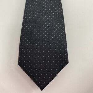 Calvin Klein Black Tiny Polka Dot Slim Neck Tie NEW Mens